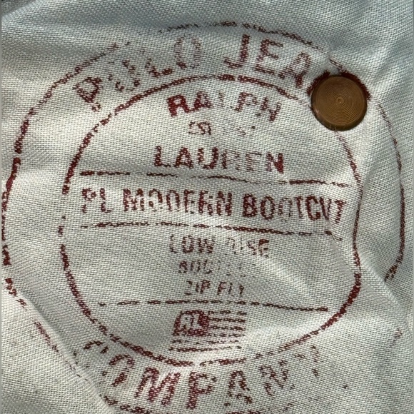 Polo Ralph Lauren Jeans Low Rise Modern Bootcut 100% Cotton Jeans Women’s Size 6 - Picture 9 of 10